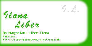 ilona liber business card